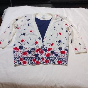 Cathy Daniels women's medium sized layered cardigan